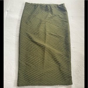 Olive green skirt